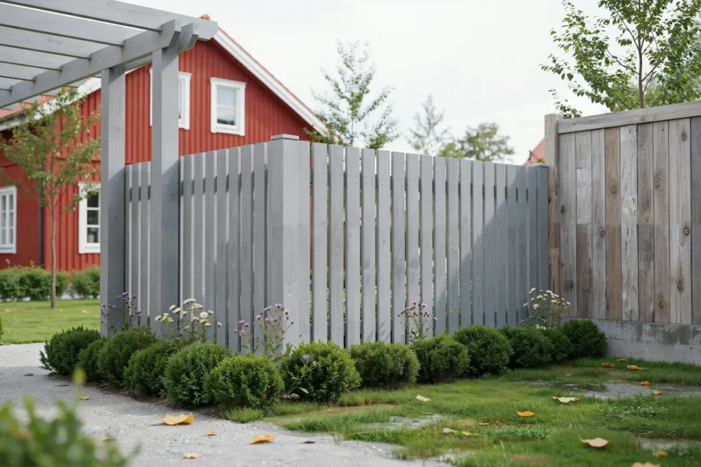 augustim lning utomhus b sta tiden f r staket plank och pergola innan h strusket