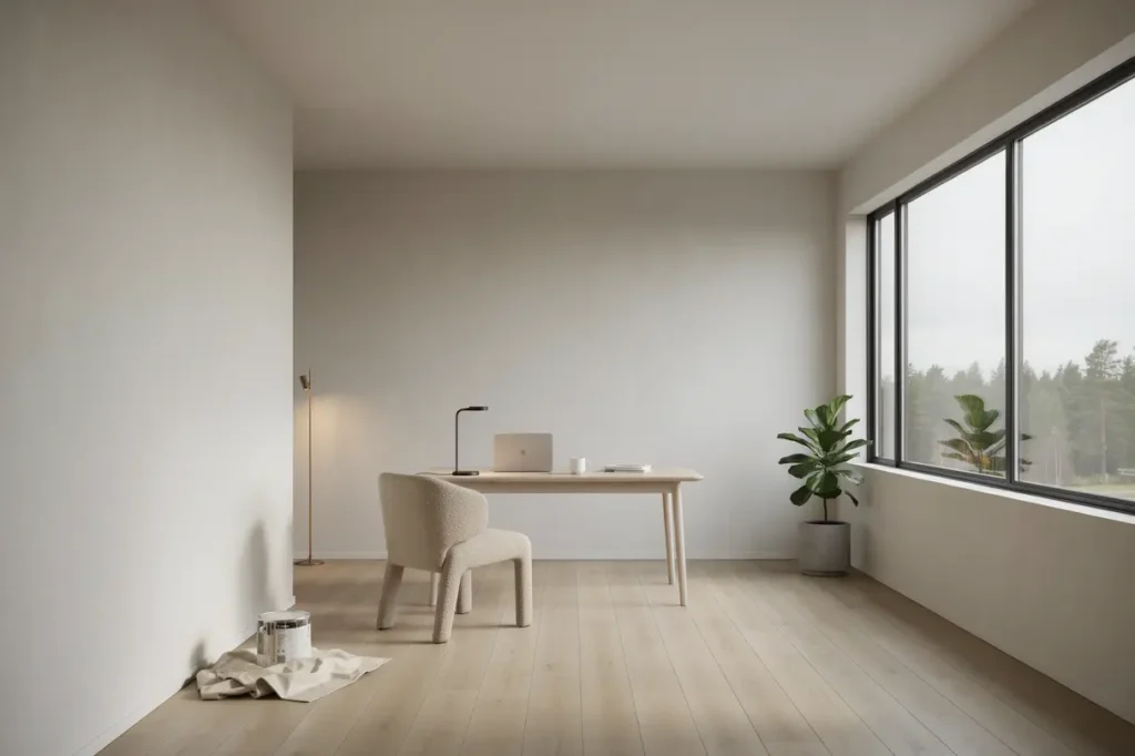 takm lning och v ggm lning i kontorslokal i bj sta
